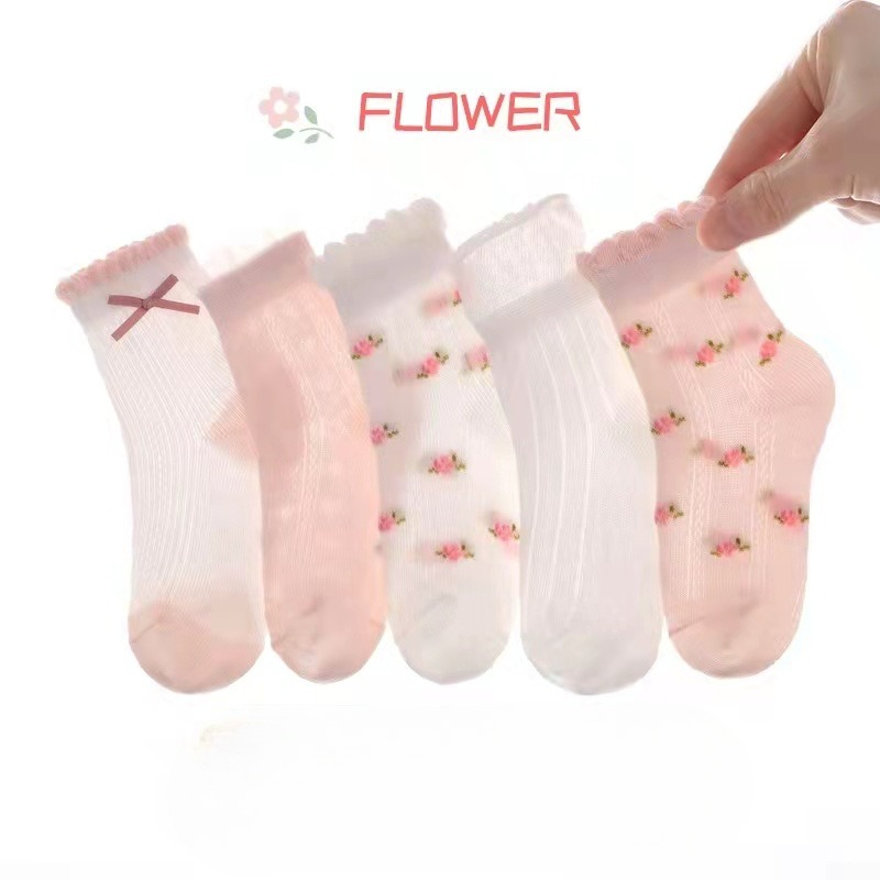 Summer Clothing Baby Girl - Носки для девочек с милым цветочным