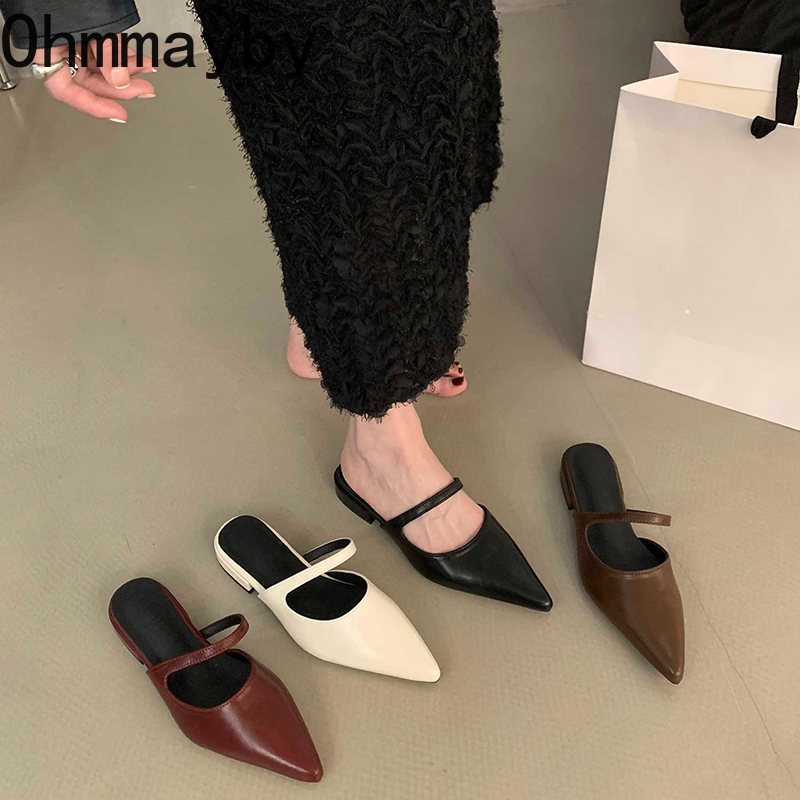 Summer Clothing Stores - Весенне-летние женские тапочки с острым носком,