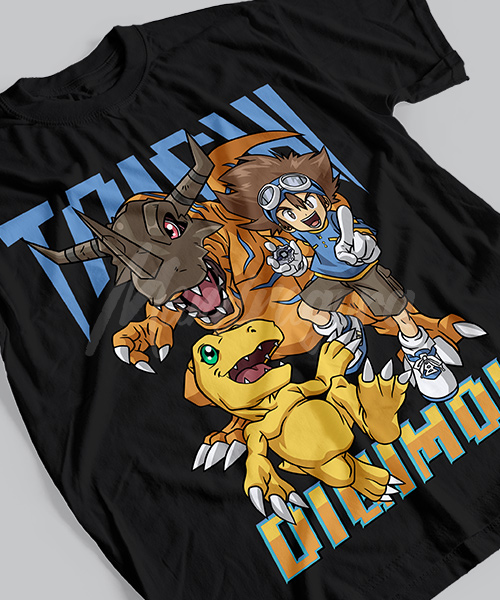 Summer Clothing Brands - Лето 2029, брендовая футболка Digimon Adventure