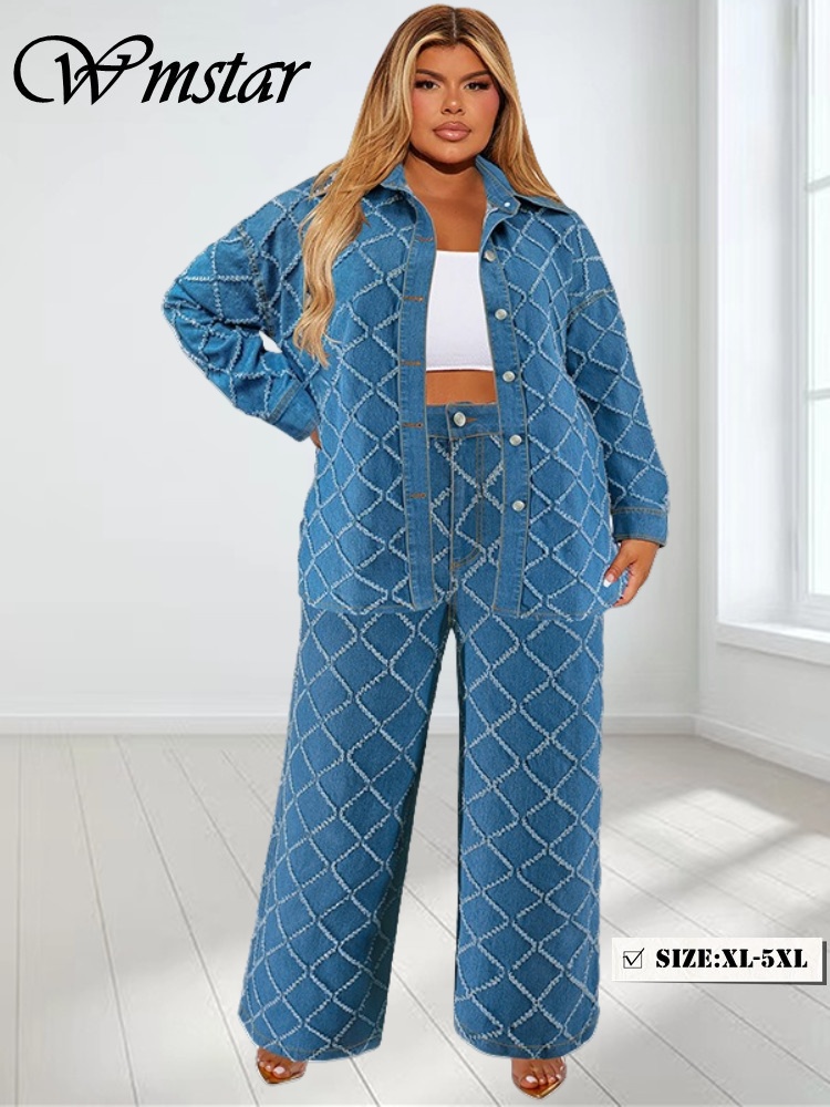 Summer Clothing Wholesale - Wmstar Большие размеры Джинсовые комплекты из